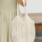 Women Summer Artsy Cutout Knitted Shoulder Bag