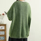 Women Casual Autumn O-Neck Solid Knit Sweater