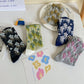 5 Pairs Women Autumn Floral Jacquard Colorblock Socks