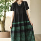 Women Summer Casual Spliced Loose Dress