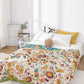 Multi-layer Cotton Flower Jacquard Bedcover Sofa Blanket