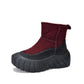 Women Winter Genuine Leather Fleece-lined Platform Boots