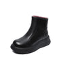 Women Vintage Genuine Leather Fleece-lined Platfrom Boots