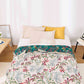 Multi-layer Cotton Flower Jacquard Bedcover Sofa Blanket