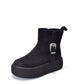 Women Winter Genuine Leather Fleece-lined Platform Boots