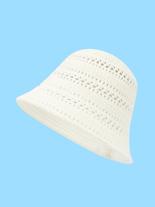 Women Summer Cutout Weave Sunproof Hat