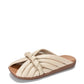 Women Summer Solid Leahter Weave Flat Slippers