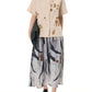 Women Summer Ethnic Print Loose Skirt