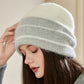 Women Winter Colorblock Warm Knit Hat