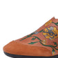 Women Ethnic Autumn Embroidery Leather Low Heel Shoes