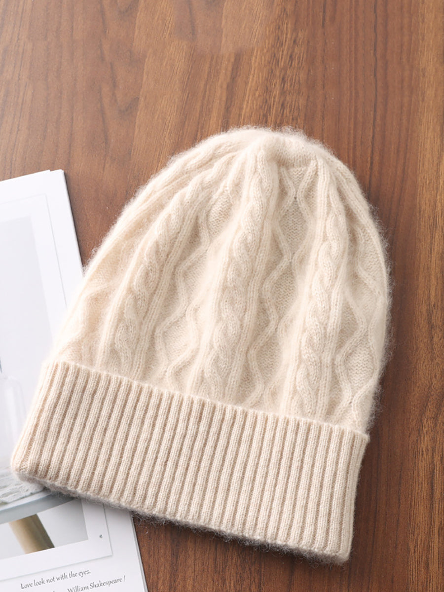 Women Winter Warm Knit Wool Hat