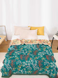 Multi-layer Cotton Flower Jacquard Bedcover Sofa Blanket