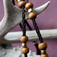 Women Ethnic Bohemian Wooden Bead Tassel Necklace