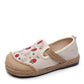 Women Summer Artsy Embroidery Linen Cotton Shoes