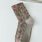 5 Pairs Women Artsy Floral Jacquard Cotton Socks