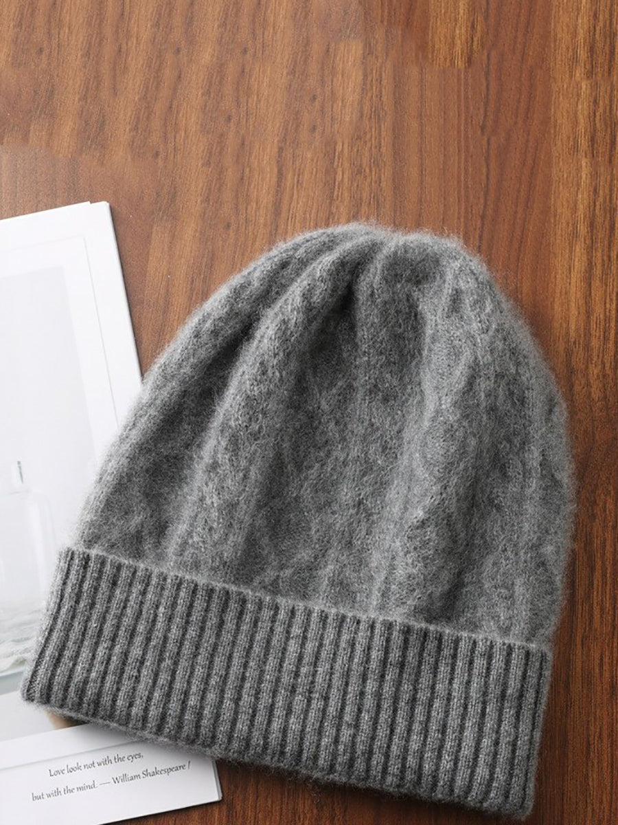 Women Winter Warm Knit Wool Hat