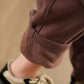 Women Autumn Vintage Cotton Fleece-lined Harem Pants