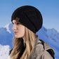 Women Winter Casual Fleece-lined Knit Solid Hat