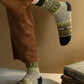 5 Pairs Women Colorblock Jacquard Cotton Socks