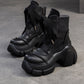 Women Winter Fashion Leather Fleece-lined Platform Boots