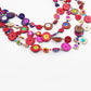 Fashion Colorful Wooden Bead Weave Multi-layer Necklace