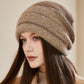 Women Winter Colorblock Warm Knit Hat