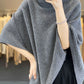 Women Winter Casual Solid Knit Warm Turtleneck Shawl