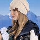 Women Winter Casual Fleece-lined Knit Solid Hat