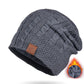 Women Winter Casual Fleece-lined Knit Solid Hat