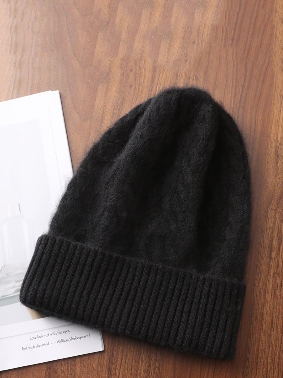 Women Winter Warm Knit Wool Hat