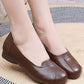 Women Summer Commute Solid Leather Spliced Low Heel Shoes