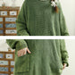 Women Casual Autumn O-Neck Solid Knit Sweater