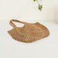 Women Summer Artsy Cutout Knitted Shoulder Bag