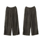 Women Summer Casual Solid Straight Linen Pants