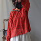 Women Vintage Floral Spring Cotton Blouse