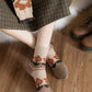 5 Pairs Women Winter Wool Flower Socks