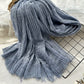 Women Autumn Casual Shirred Pure Color Shawl Scarf