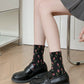 5 Pairs Women Tulip Jacquard Cotton Socks