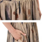 Women Summer Ethnic Print Loose Skirt