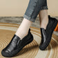 Women Vintage Genuine Leather Autumn  Flat Shoes