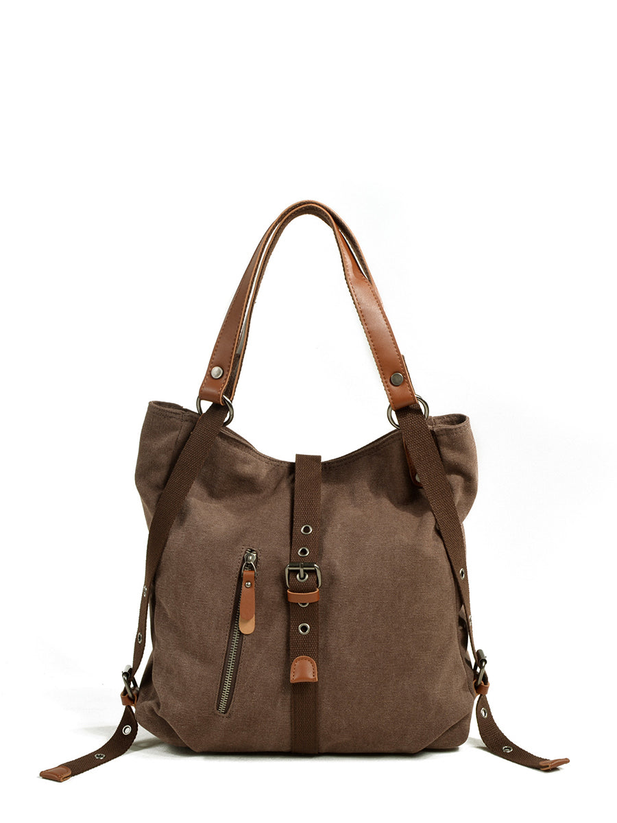 Women Casual Canvas Shoulder Bag Backpack