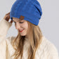 Women Winter Casual Fleece-lined Knit Solid Hat