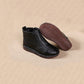 Women Winter Vintage Leather Fleece-lined Low Heel Boots