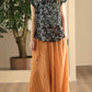 Women Summer Dual-layer Wide-leg Ramie Pants