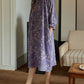 Women Artsy Spring Floral Cotton Loose Dress