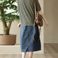 Women Casual Pocket Button Loose Sold Denim Skirt