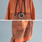 Women Vintage Flower Spliced Loose Hooded Dress