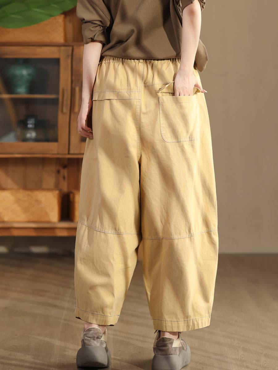 Women  Autumn Commute Solid Loose Harem Pants