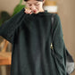 Women Autumn Casual Half Turtleneck Knit Pullover Sweater