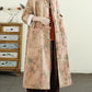 Women Autumn Ethnic 100%Cotton Long Padded Coat